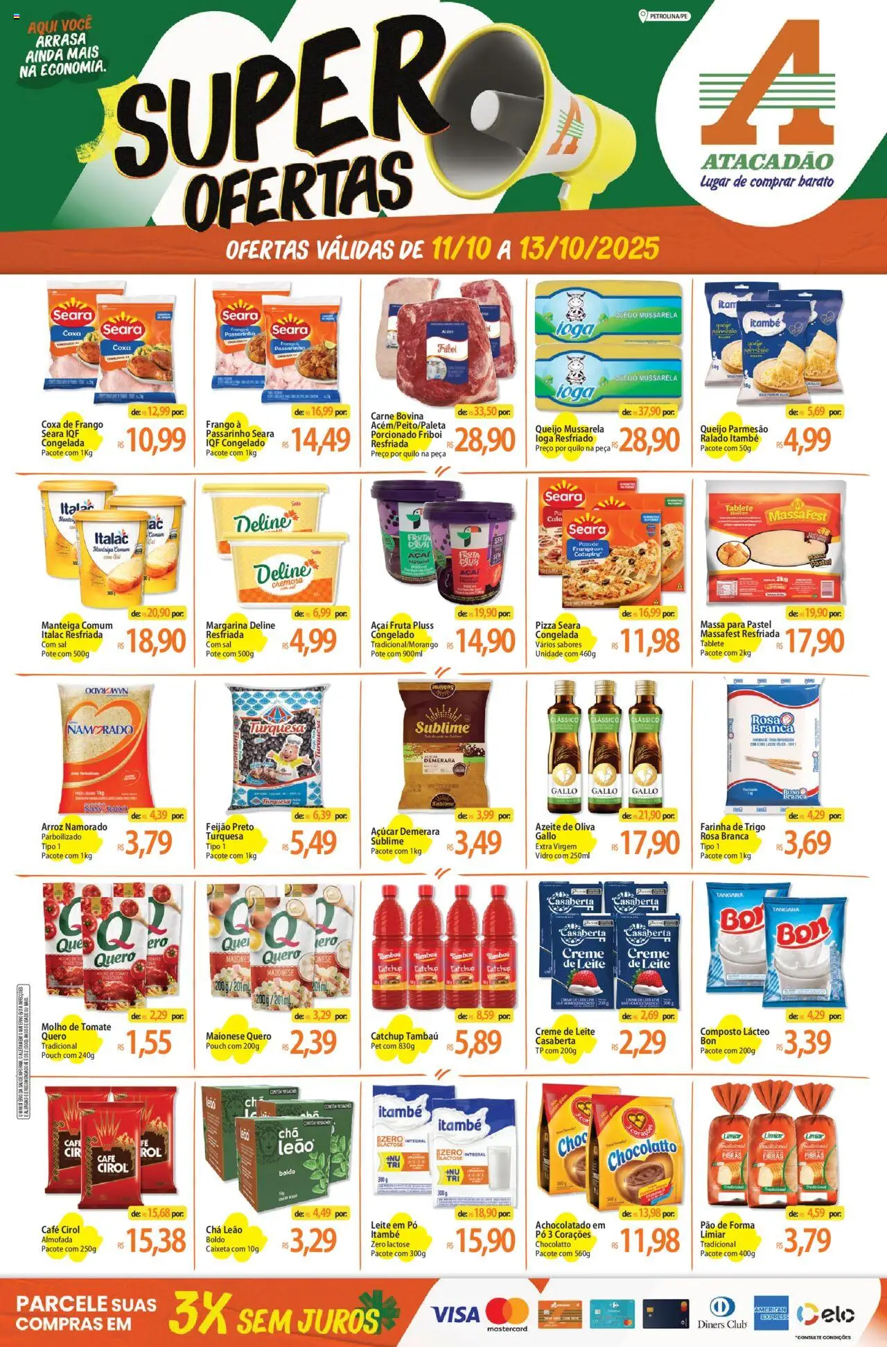 Atacadão folheto "Ofertas - PE" válido a partir de 11/10/2025 - número de página 1
