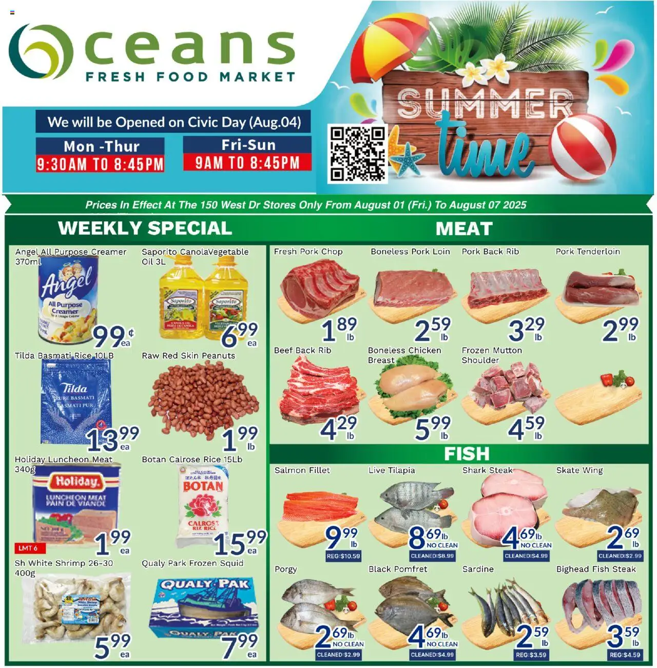 Oceans flyer valid from Aug 01, 2025 - page number 1