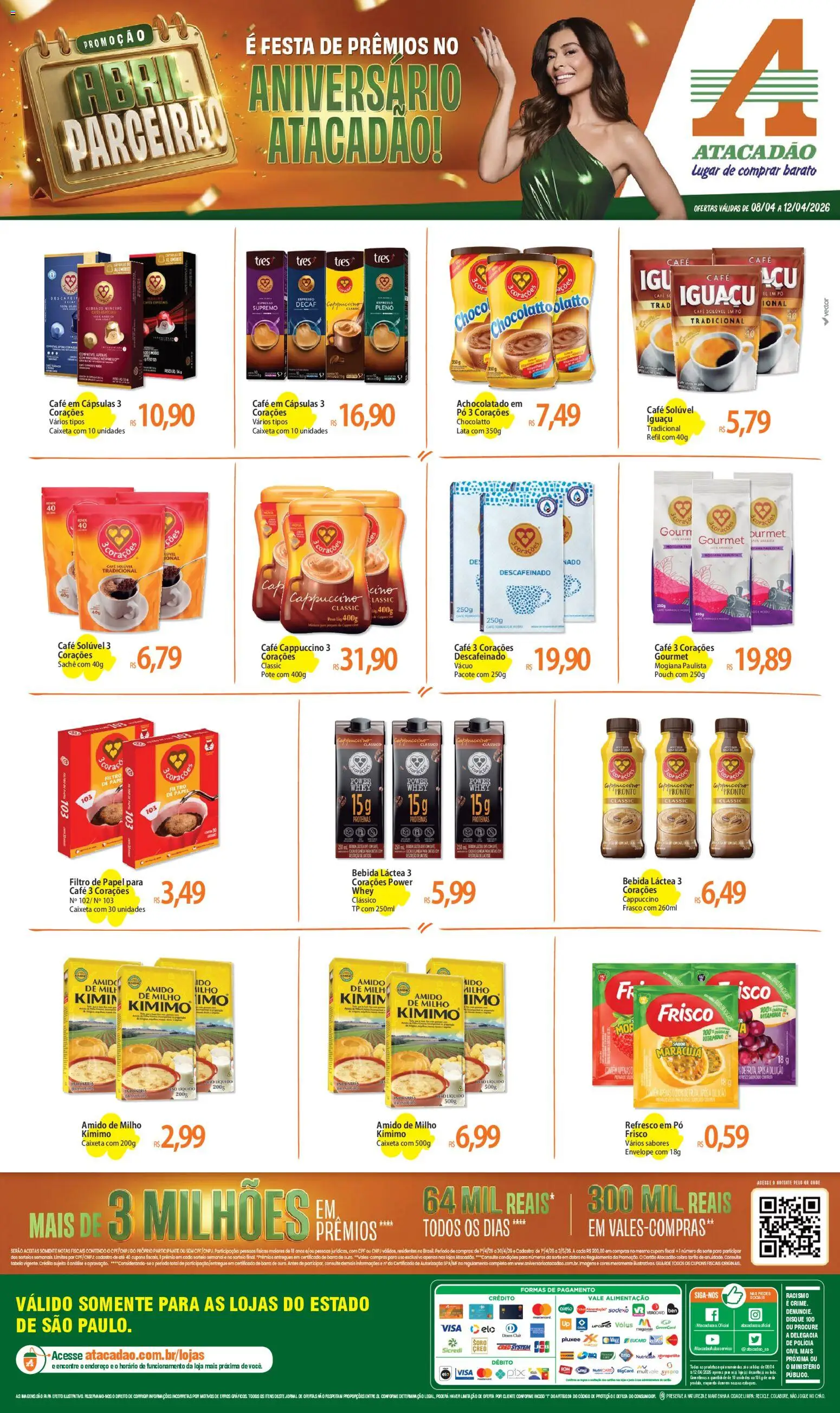 Pré-Visualização do folheto "Atacadão ofertas - SP" da loja Atacadão válido a partir de 08/04/2026
