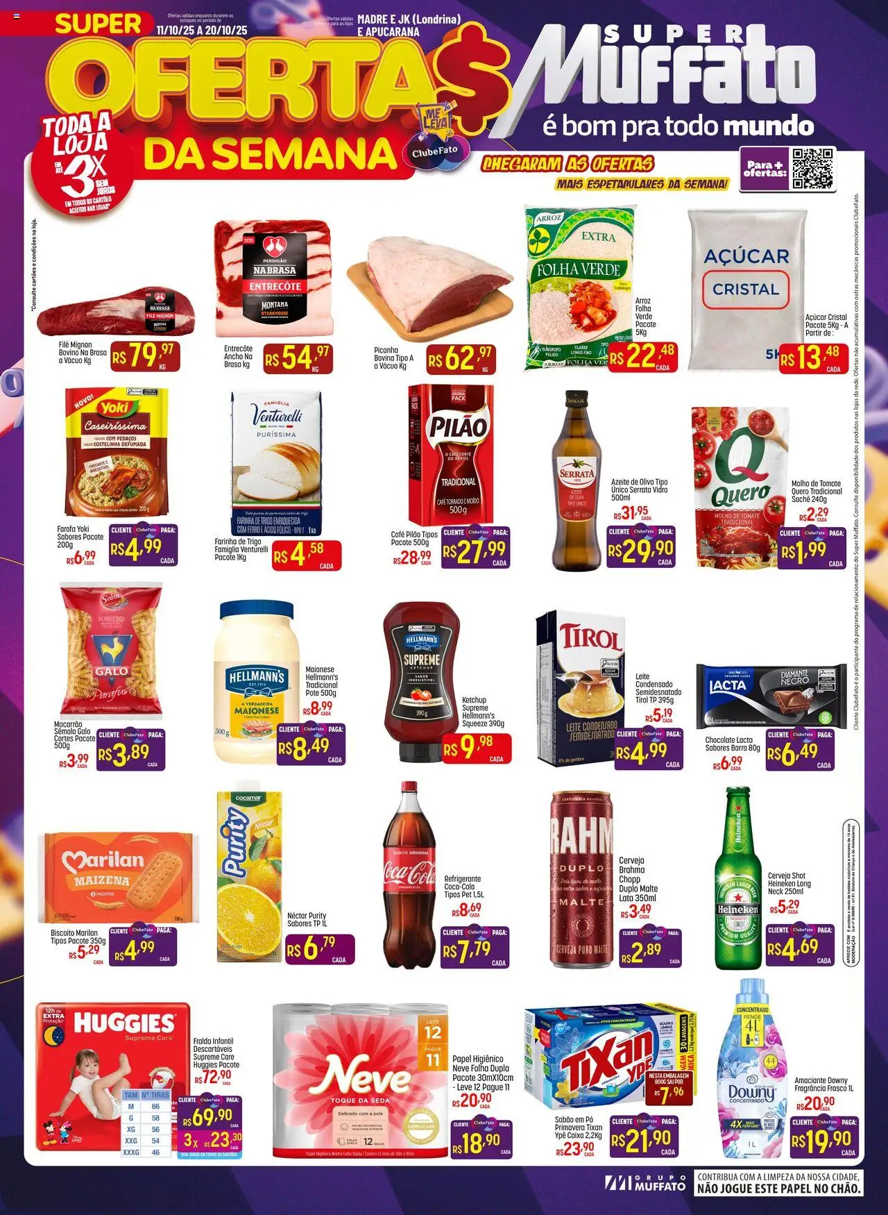 Super Muffato folheto "Ofertas da semana" válido a partir de 11/10/2025 - número de página 1