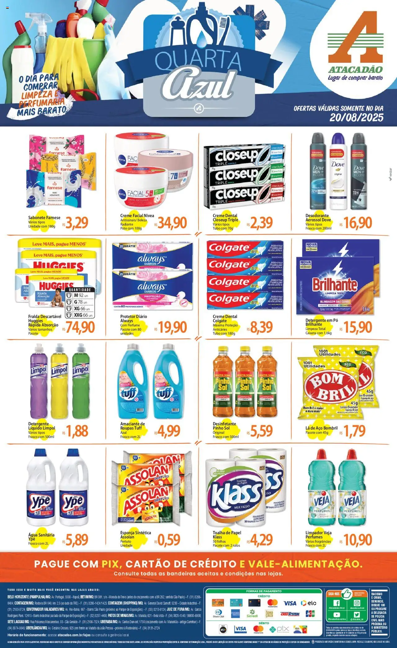 Atacadão folheto "Ofertas - MG" válido a partir de 20/08/2025 - número de página 1