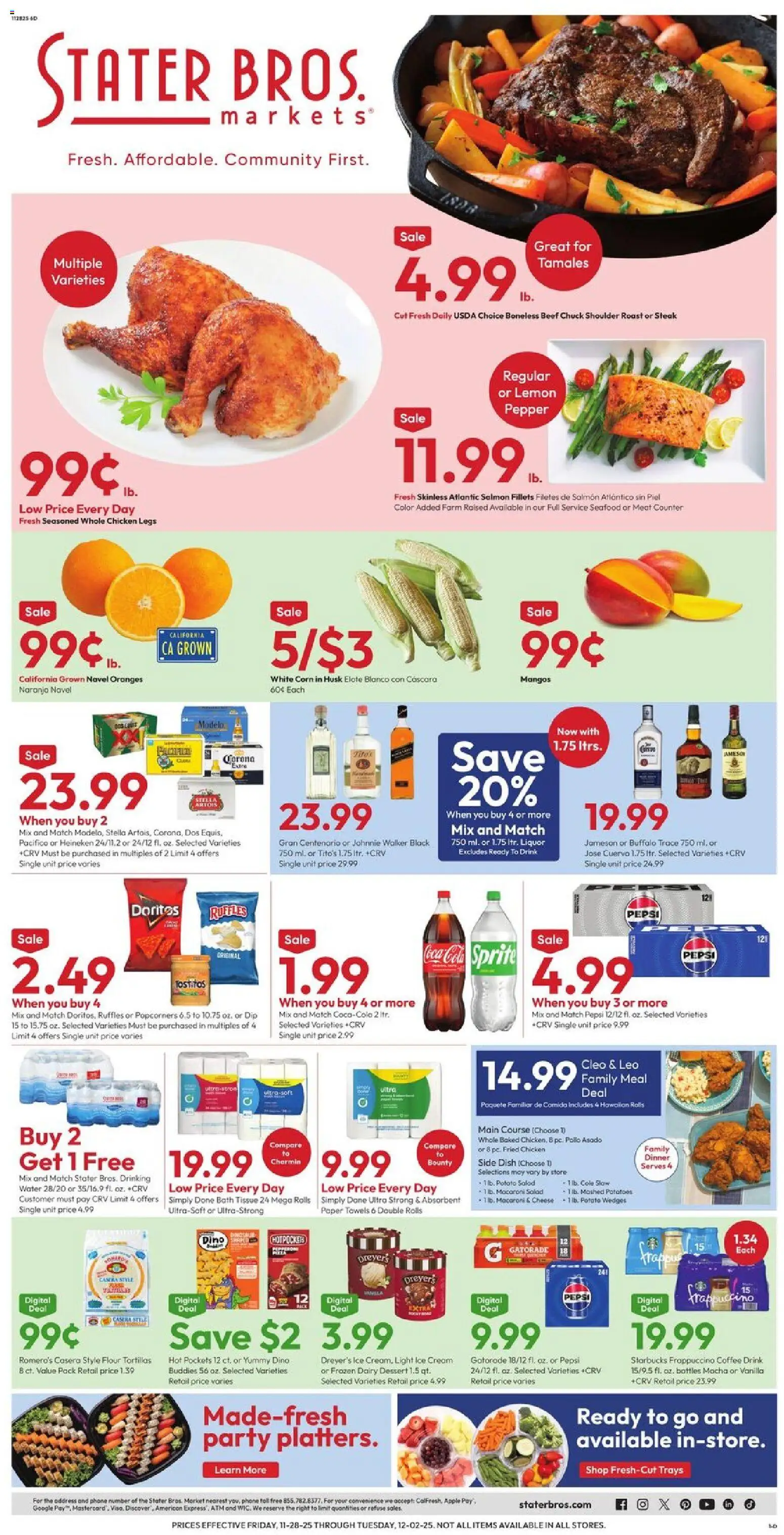 Ad Preview of Stater Bros Weekly Ad from 11/28/2025