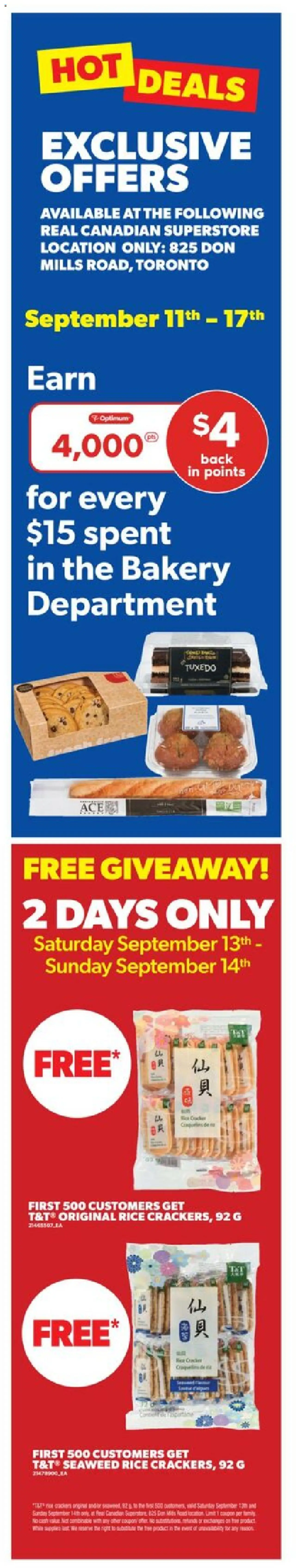 Real Canadian Superstore flyer valid from Sep 11, 2025 - page number 1