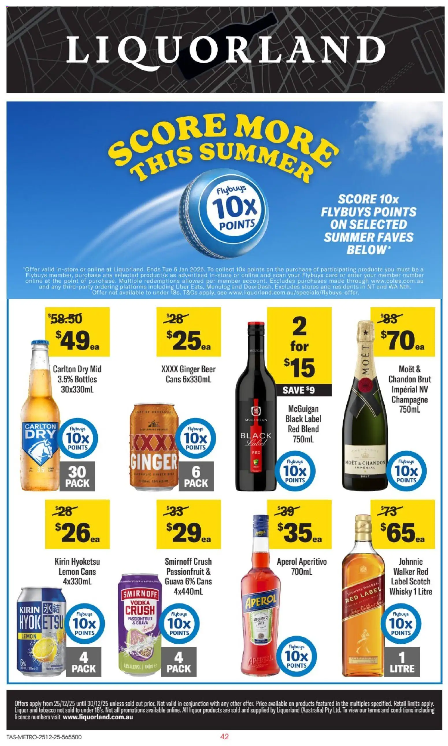 Preview of catalogue Catalogue TAS from shop Liquorland valid 25/12/2025