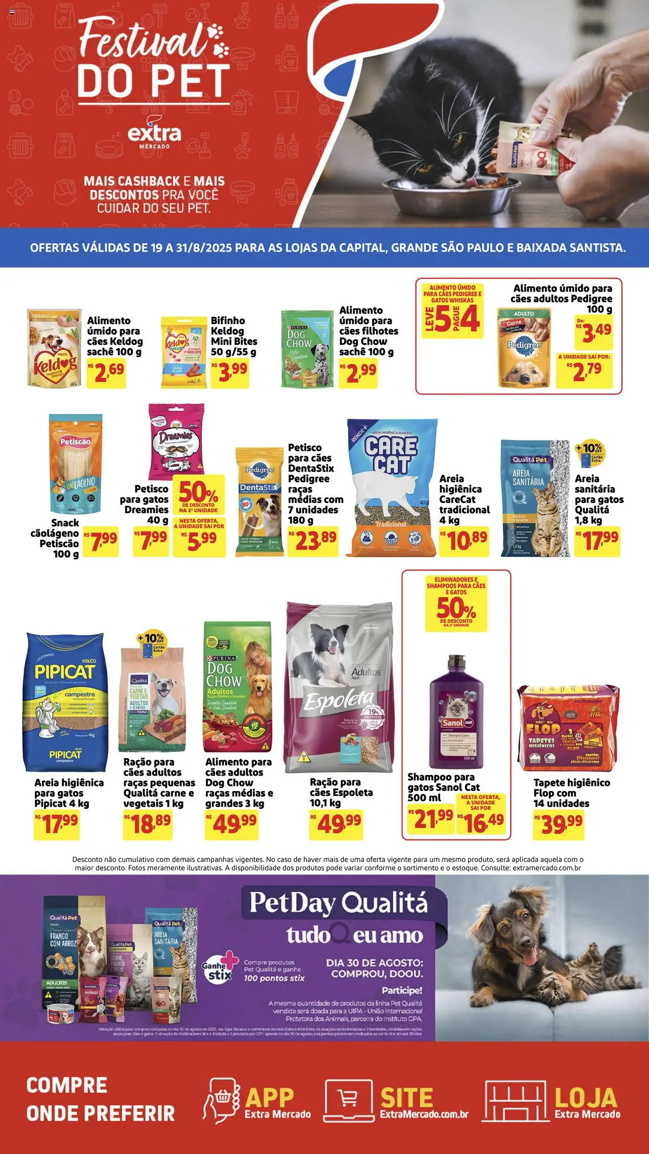 Extra folheto "Ofertas Festival Pet" válido a partir de 19/08/2025 - número de página 1