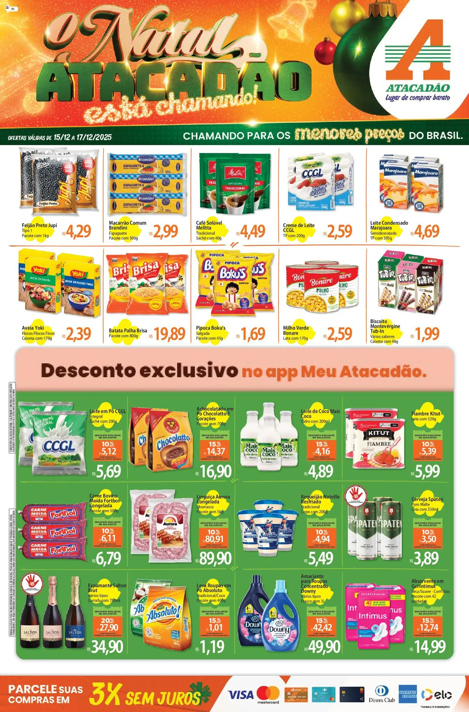 Pré-Visualização do folheto "Ofertas - PI" da loja Atacadão válido a partir de 15/12/2025