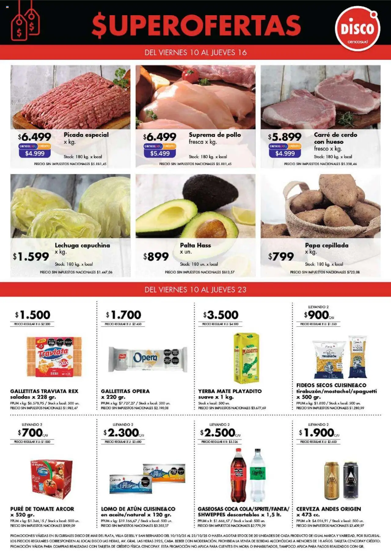 Disco Especial Super Ofertas Costa Atlántica (Excluye Disco Pinamar del 10/10/2025 Online