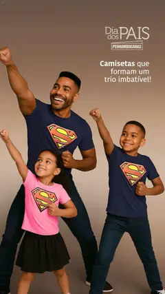 Pré-Visualização do folheto "Ofertas Dia dos Pais" da loja Pernambucanas válido a partir de 01/08/2025