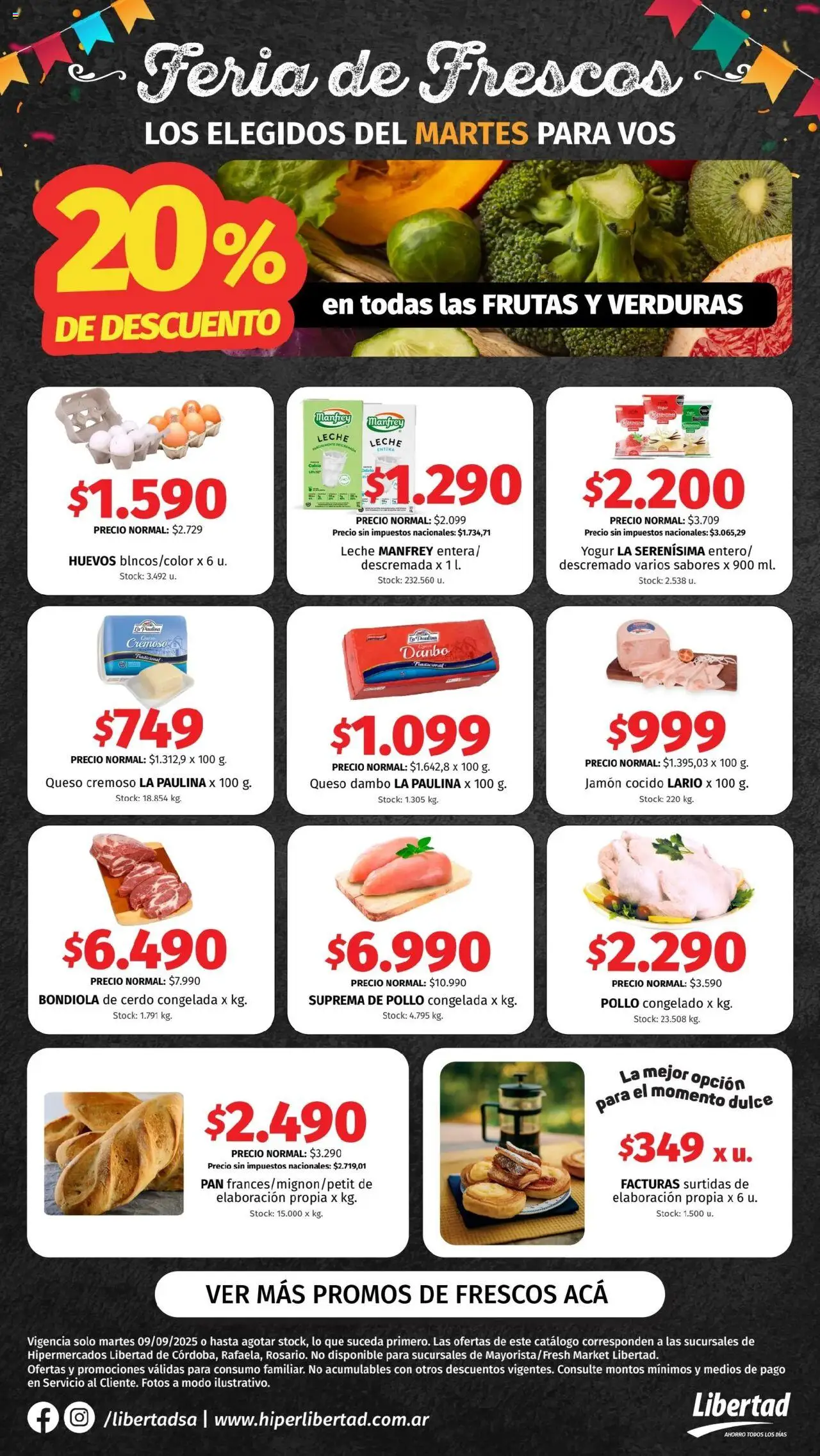 Hipermercado Libertad Feria de Frescos - CENTRO del 09/09/2025 Online