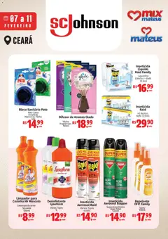 Pré-Visualização do folheto "Ofertas Exclusivo SC Johnson" da loja Mateus válido a partir de 07/02/2026
