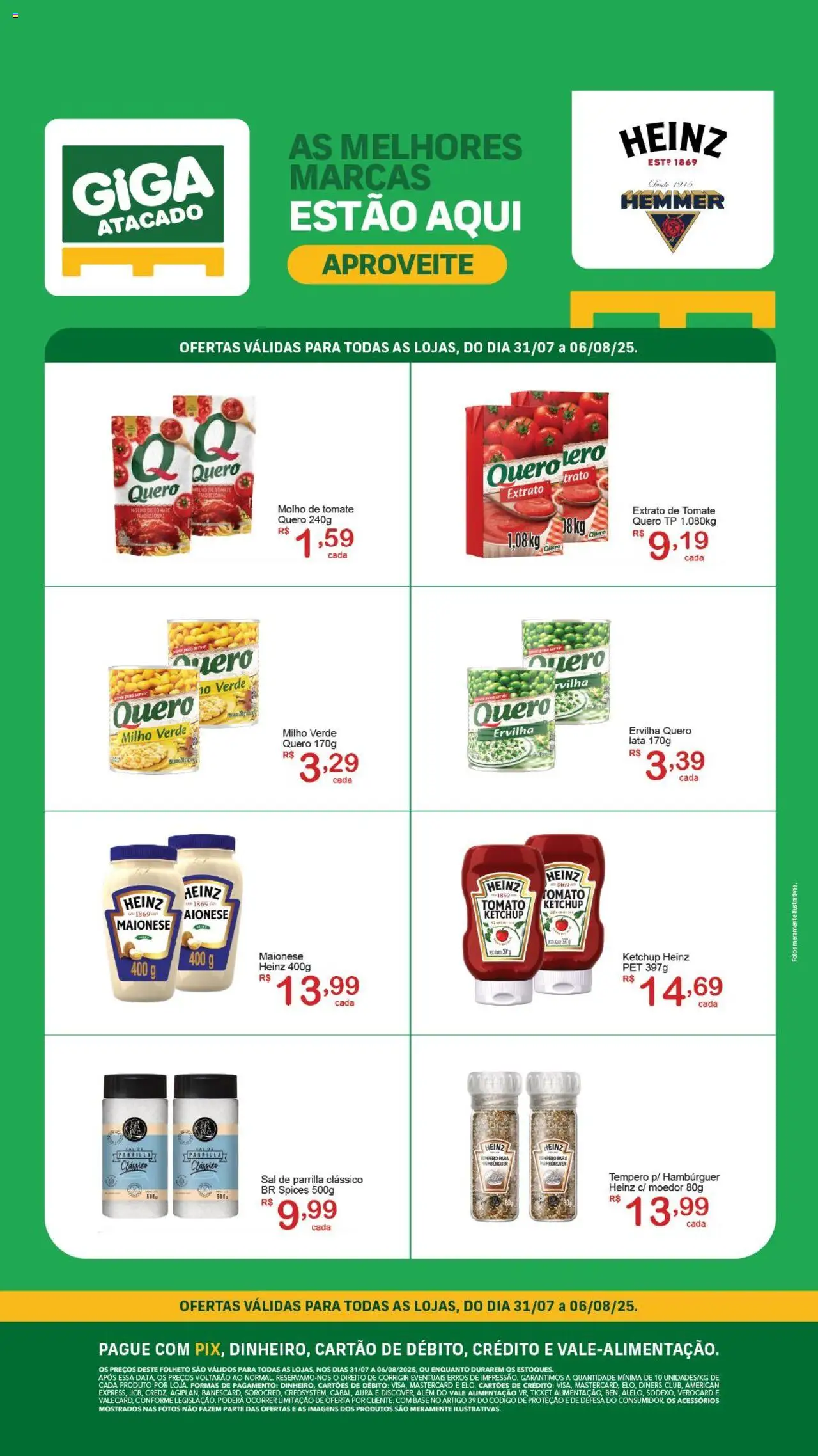 GIGA Atacado folheto "Ofertas Heinz" válido a partir de 31/07/2025 - número de página 1