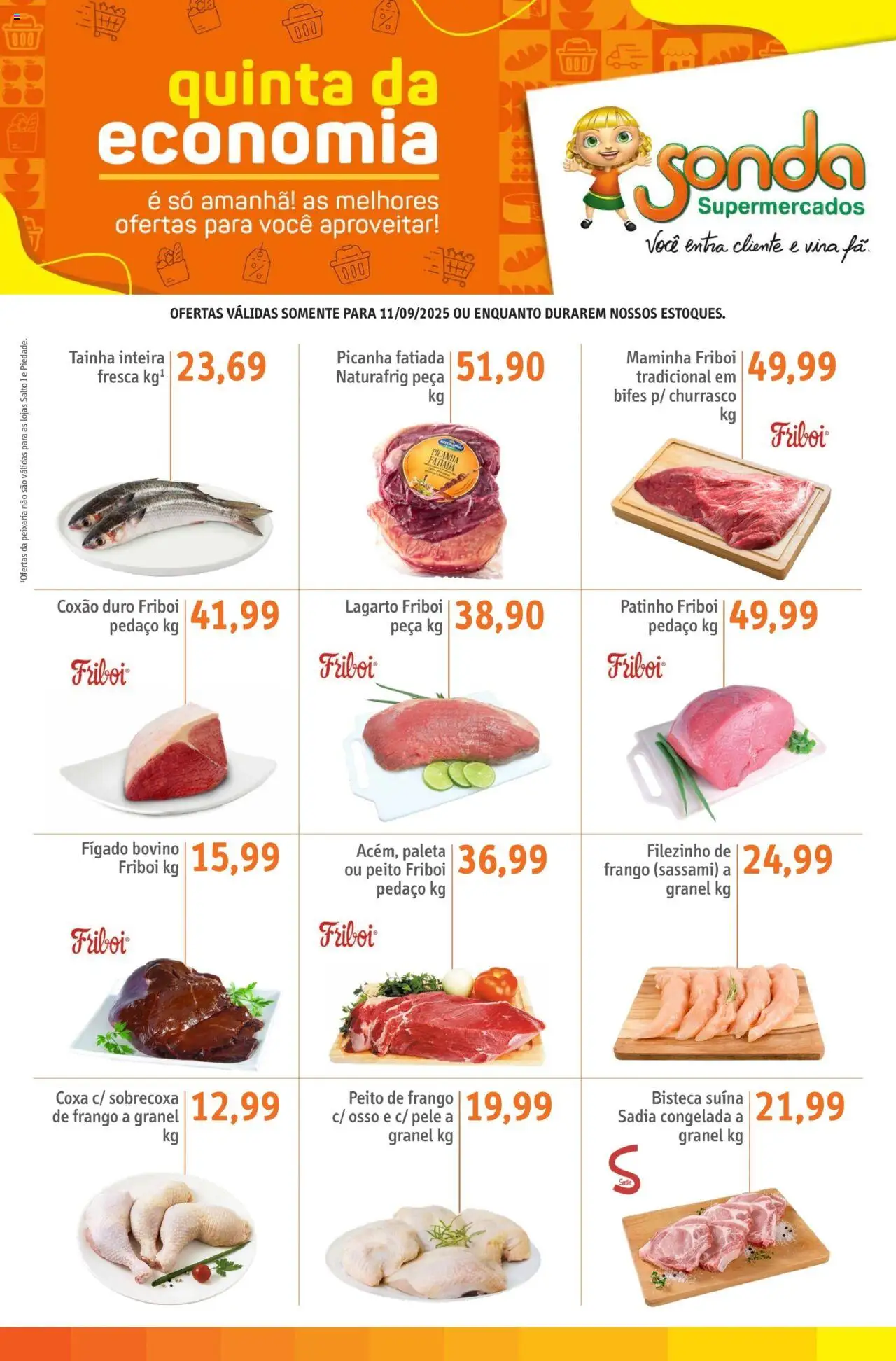 Sonda folheto "Ofertas Quinta da Economia" válido a partir de 11/09/2025 - número de página 1