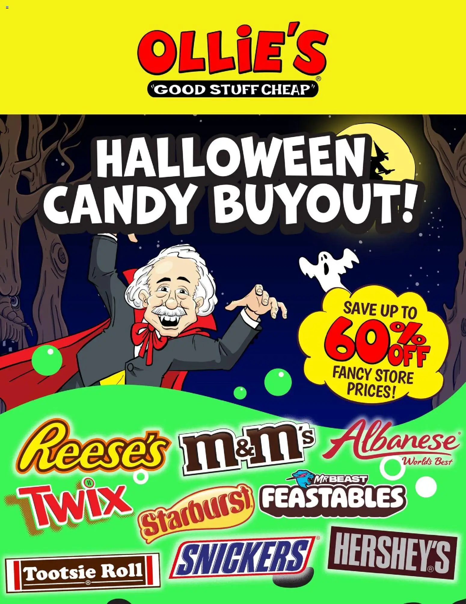 Ad Preview of Ollie's Halloween Ad from 10/28/2025