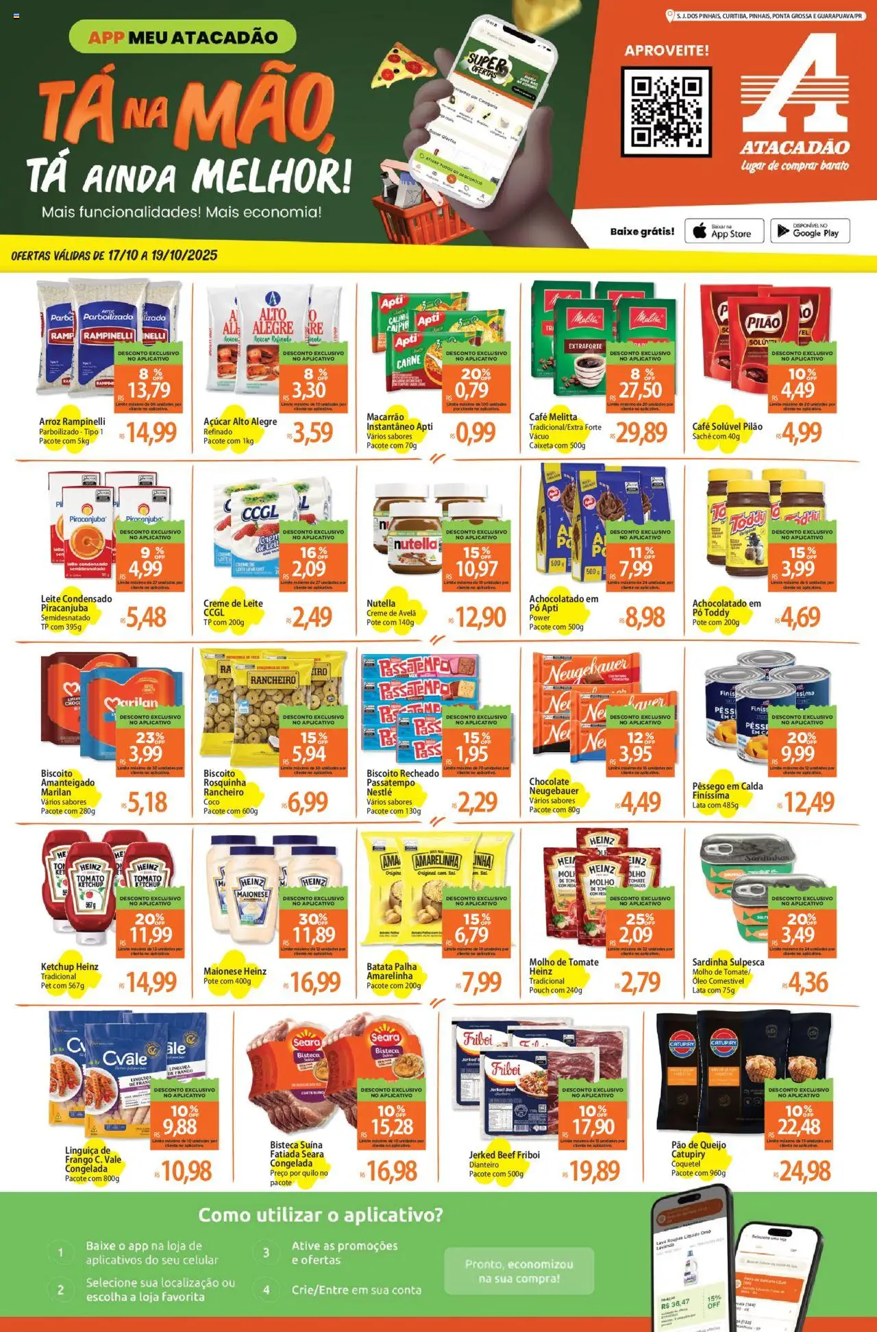 Atacadão folheto "Ofertas - PR" válido a partir de 17/10/2025 - número de página 1