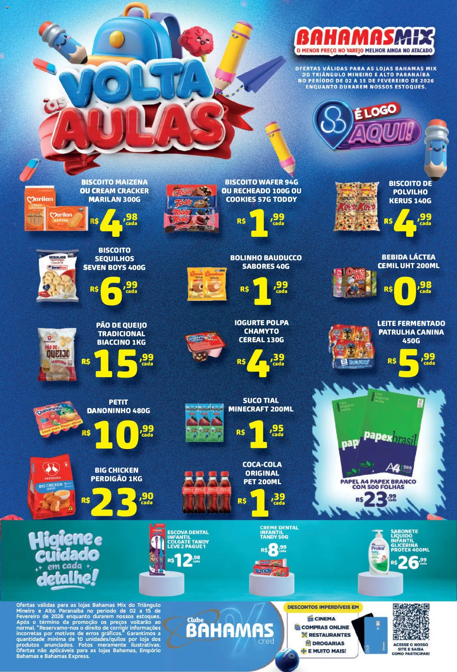 Pré-Visualização do folheto "Ofertas Voltas às Aulas" da loja Bahamas Mix válido a partir de 02/02/2026