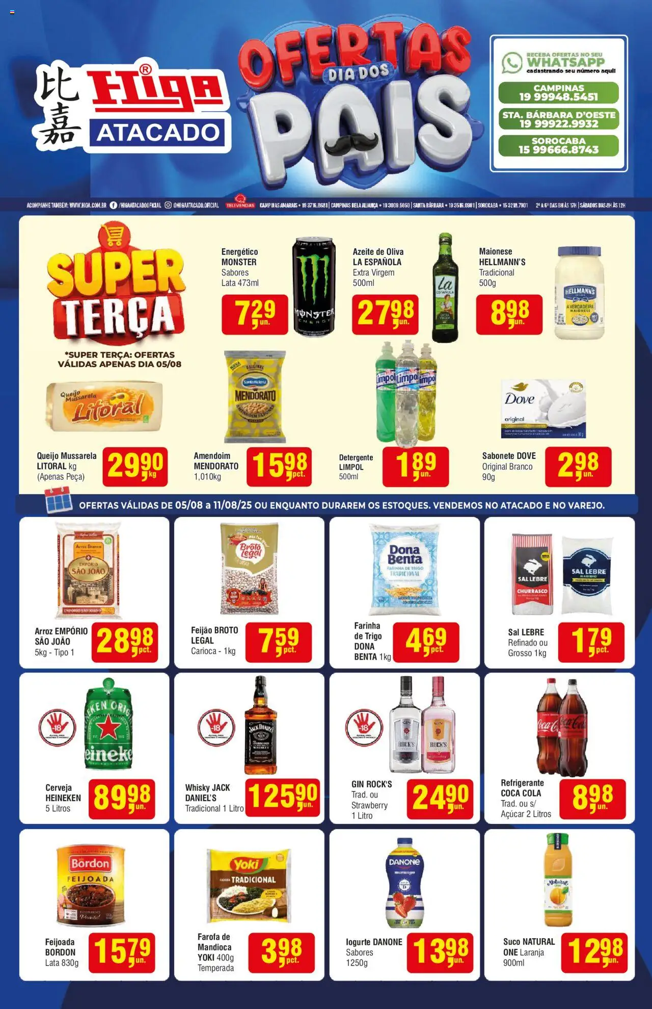 Higa Atacado folheto "Ofertas da semana" válido a partir de 05/08/2025 - número de página 1