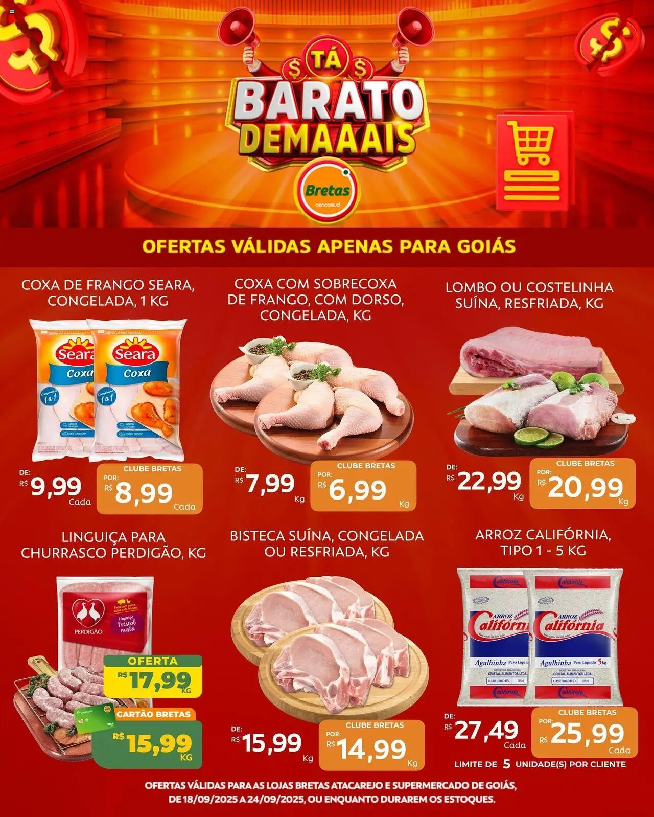 Bretas folheto "Ofertas da semana" válido a partir de 18/09/2025 - número de página 1