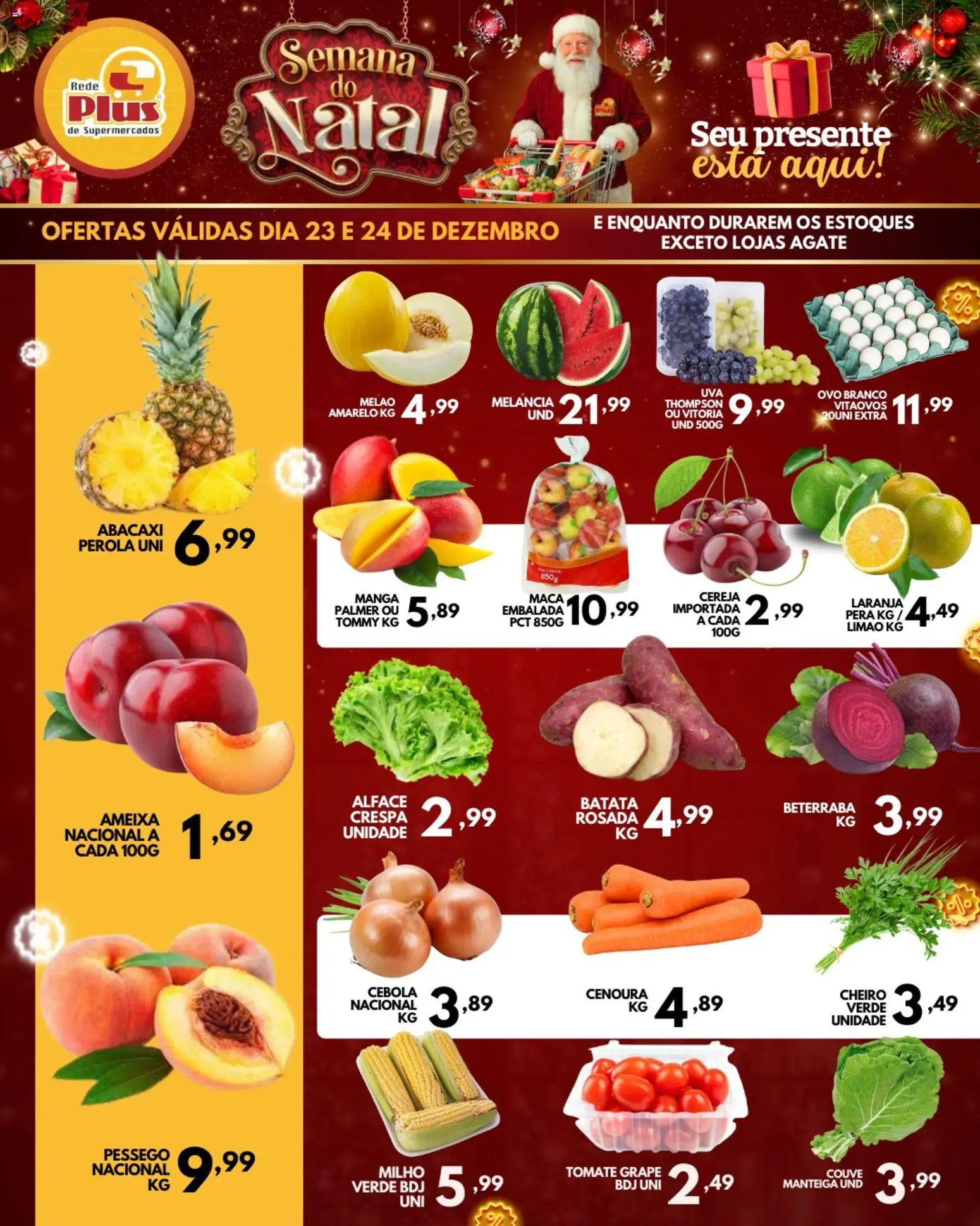 Pré-Visualização do folheto "Ofertas da semana" da loja Rede Plus Supermercados válido a partir de 23/12/2025