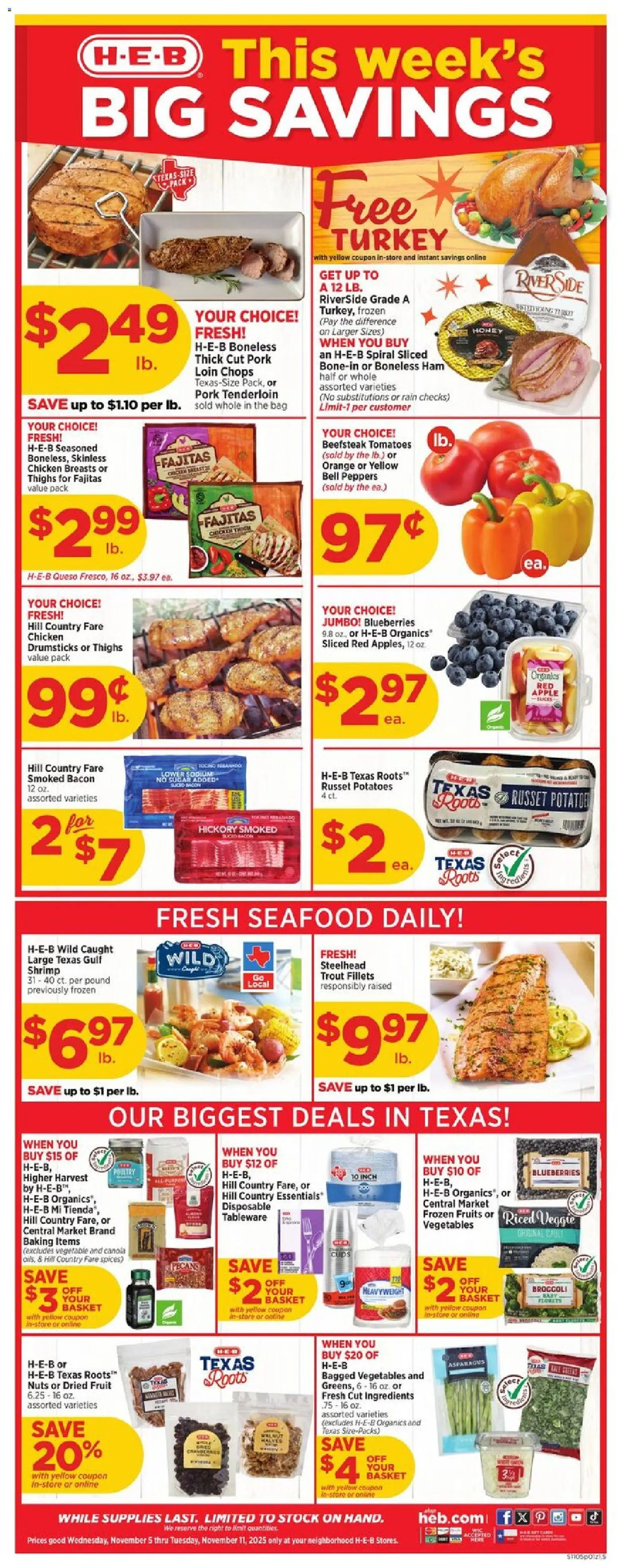 Ad Preview of H-E-B Weekly Ad from 11/05/2025