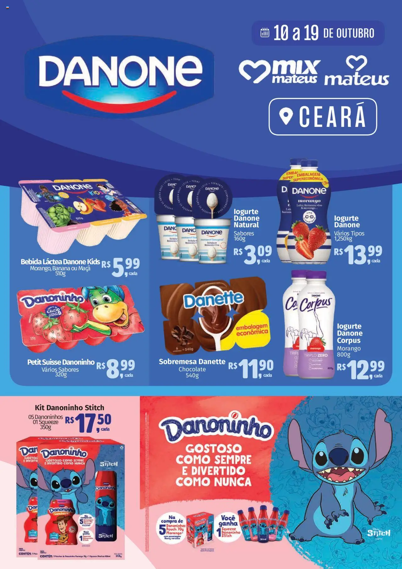 Mateus folheto "Ofertas Festival Danone" válido a partir de 10/10/2025 - número de página 1