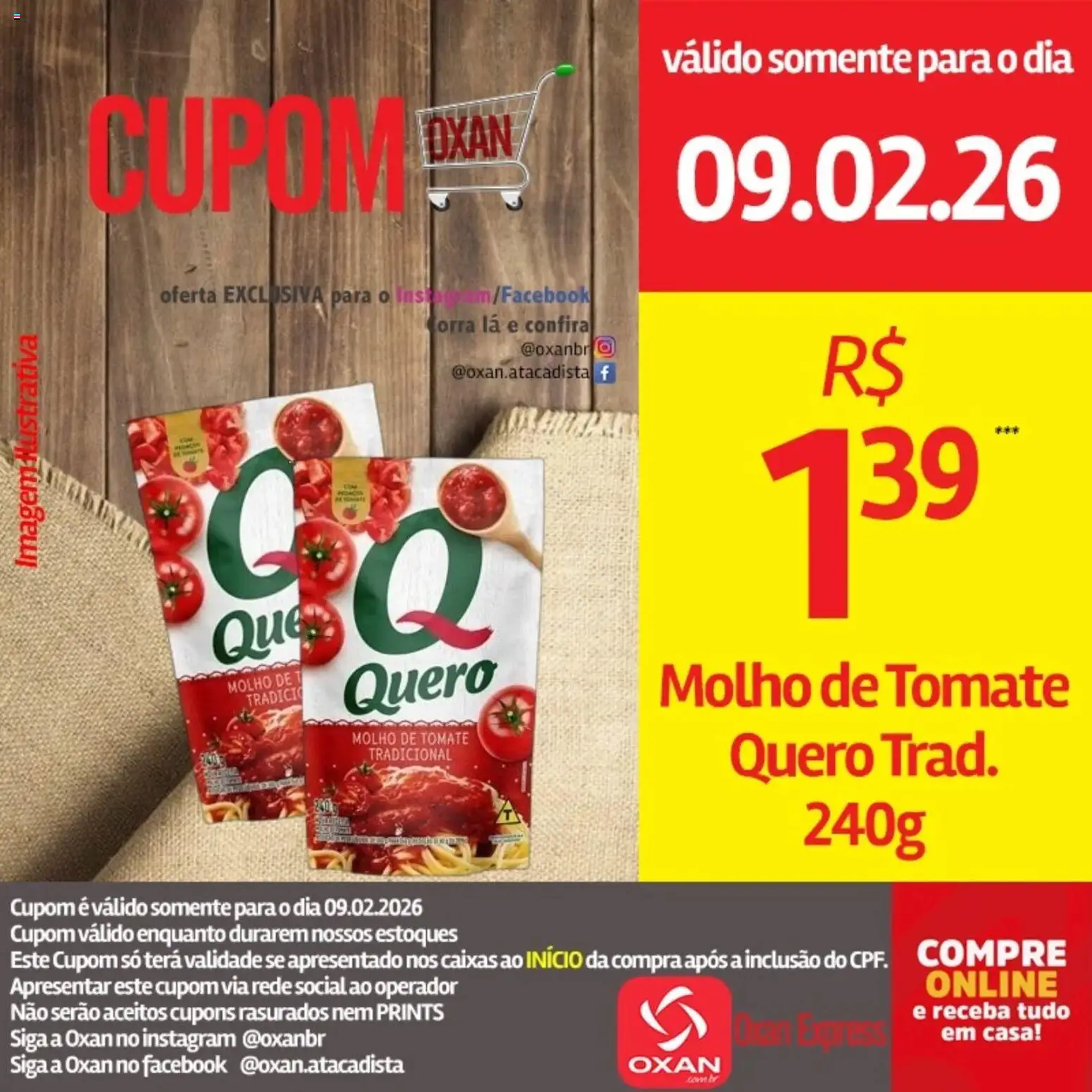 Pré-Visualização do folheto "Ofertas da semana" da loja Oxan Atacadista válido a partir de 09/02/2026