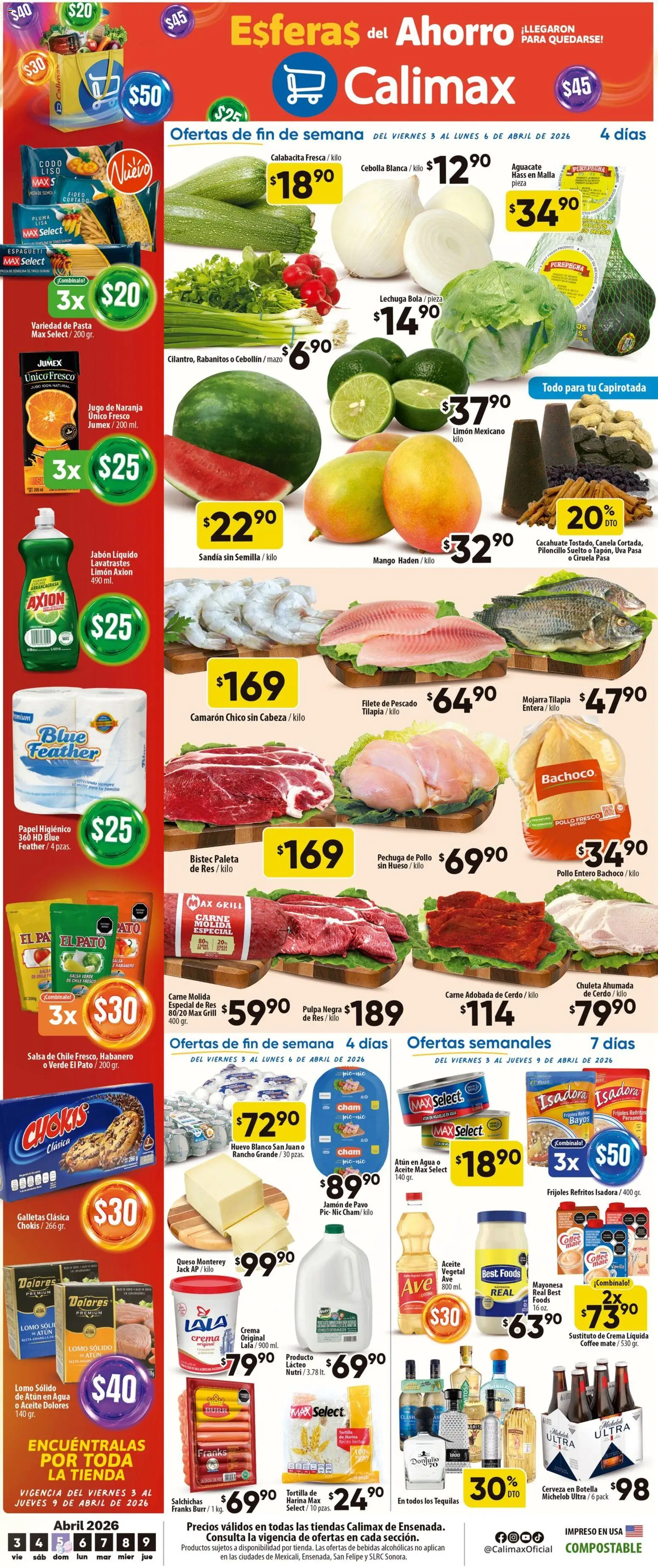 Vista previa las ofertas de la tienda Calimax - Calimax folleto Ensenada desde el 03/04/2026 