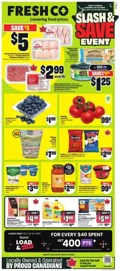 Un aperçu du dépliant Weekly Flyer - ON du magasin FreshCo est valide à partir 23 oct. 2025