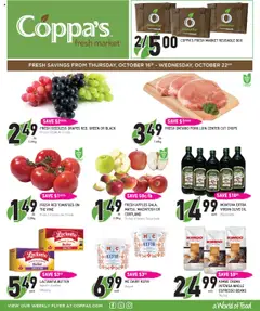 Preview of leaflet Weekly flyer / circulaire from shop Coppas Fresh Market is valid from Oct 16, 2025