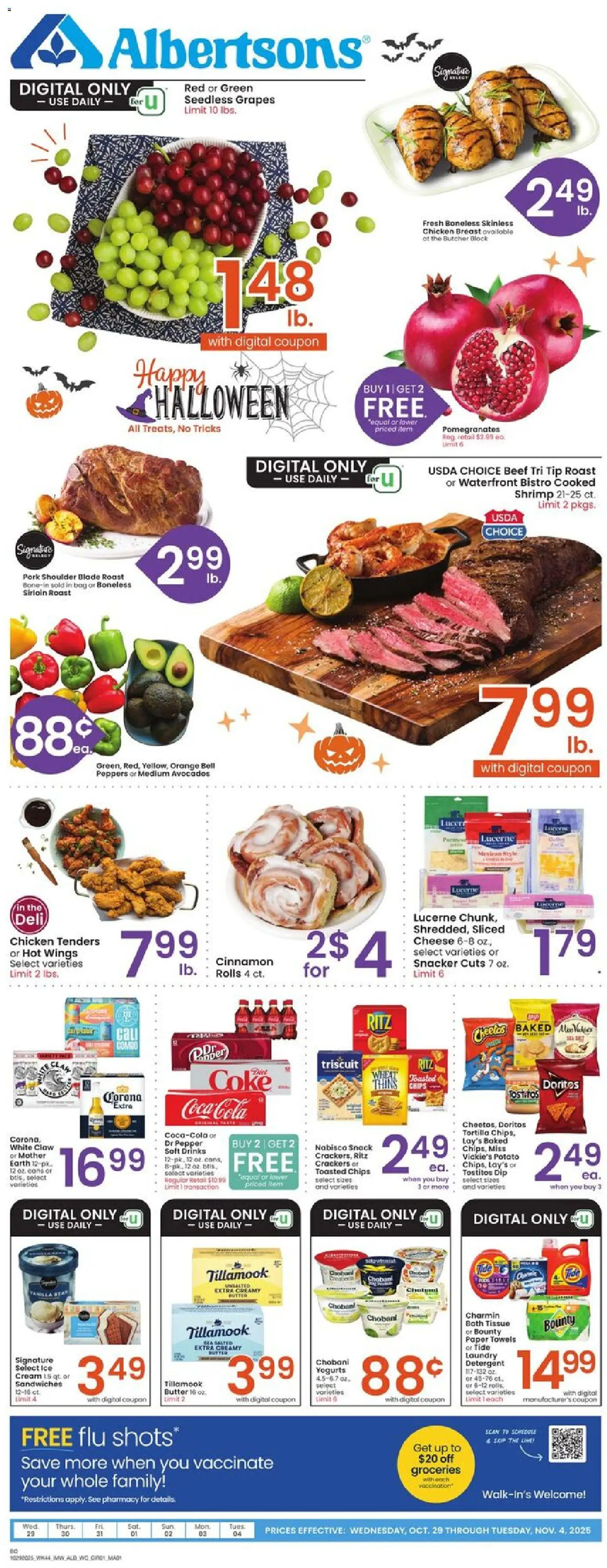 Ad Preview of Albertsons Weekly Ad from 10/29/2025