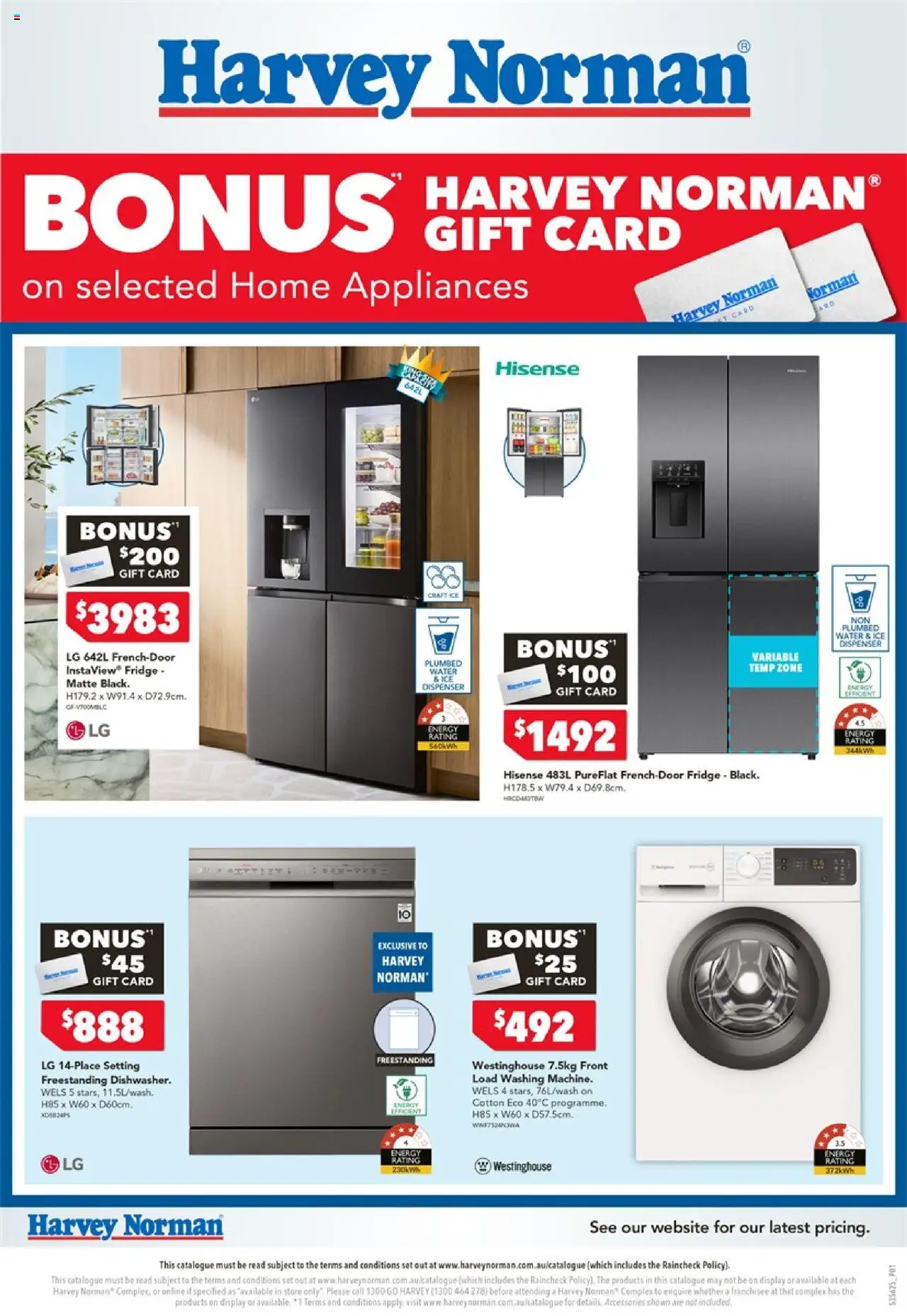 Harvey Norman catalogue valid from 18/10/2025 - page 1 - Water, Accessories, Ice, Tv, Fridge