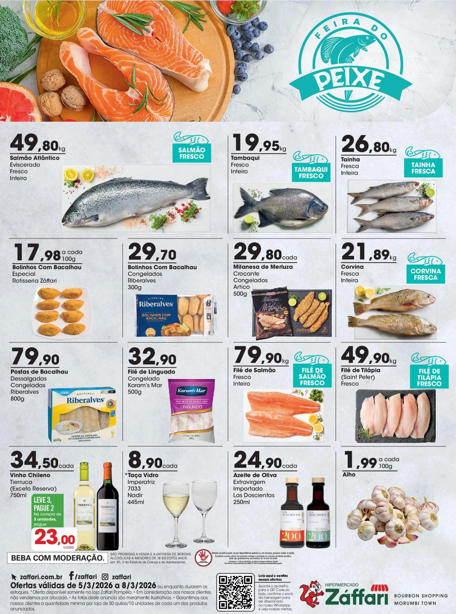 Pré-Visualização do folheto "Zaffari ofertas Peixaria - SP" da loja Zaffari válido a partir de 05/03/2026