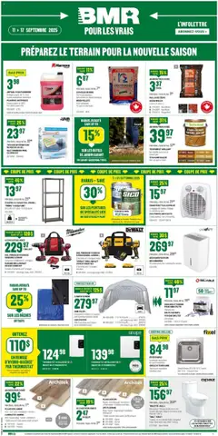 Un aperçu du dépliant Weekly flyer / circulaire du magasin BMR est valide à partir 11 sept. 2025