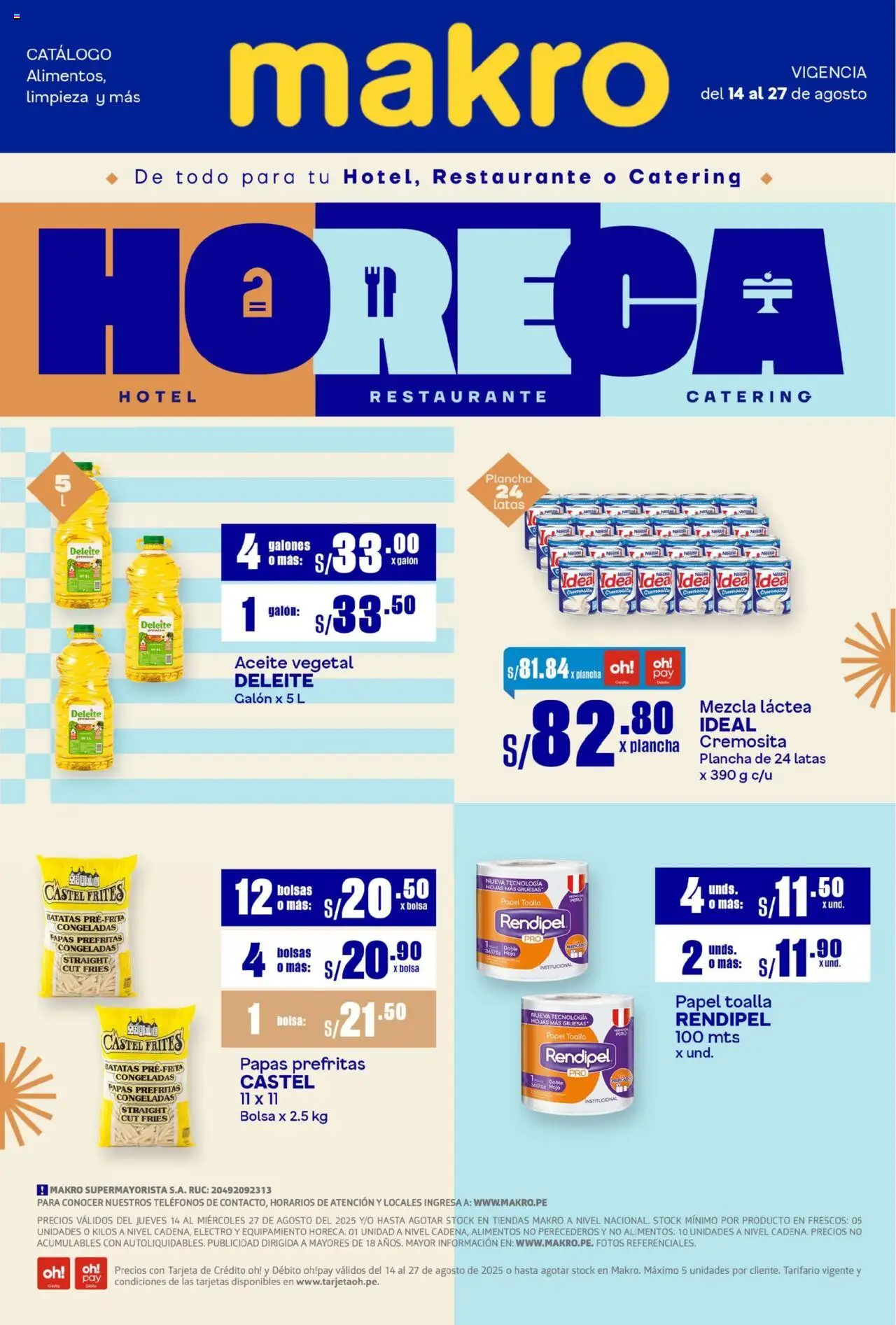 Makro Makro Catalogo Horeca #17 (14/08/2025 - 27/08/2025) - ofertas de hoy - número de página 1