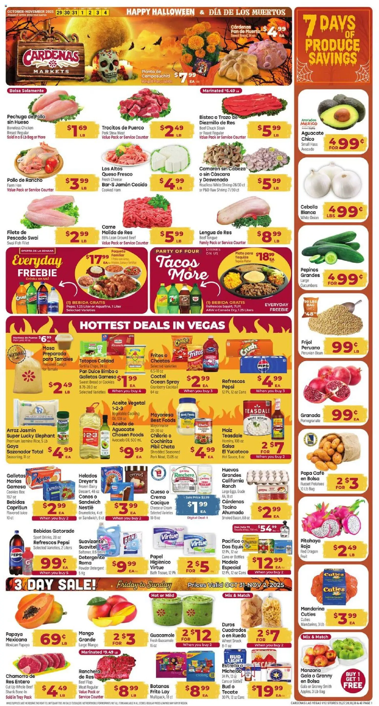 Ad Preview of Cardenas Weekly Ad - NV from 10/29/2025