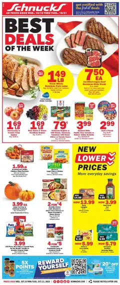 Ad Preview of Schnucks Weekly Print Ad - IN from 10/15/2025
