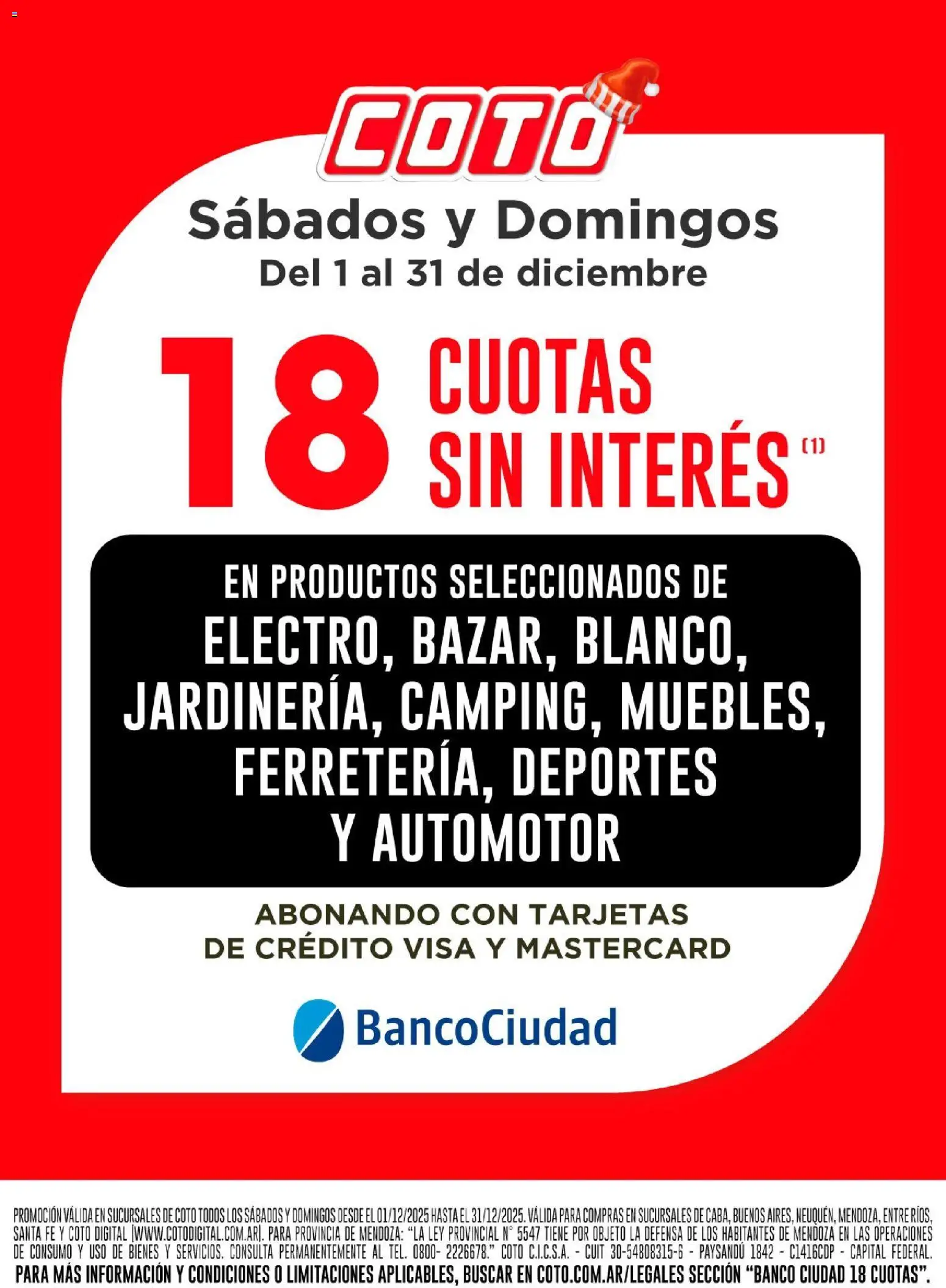 Vista previa del folleto de la tienda Coto válido desde el 01/12/2025 