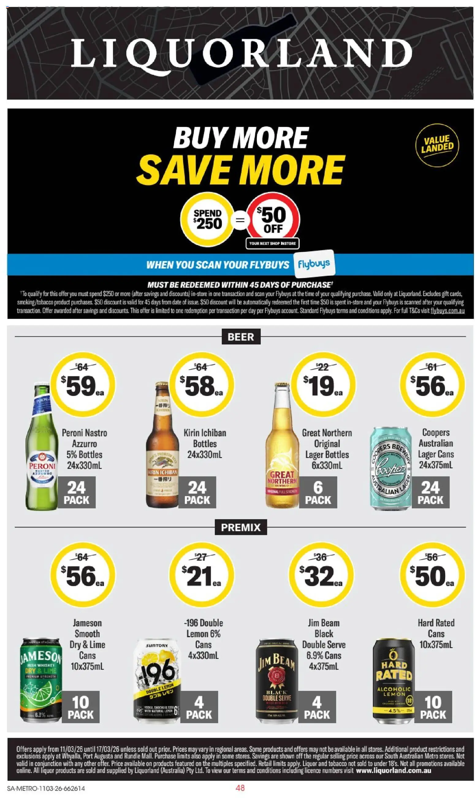Preview of catalogue Liquorland catalogue SA from shop Liquorland valid 11/03/2026