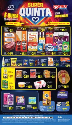 Pré-Visualização do folheto "Mateus ofertas Super Quinta" da loja Mateus válido a partir de 23/04/2026