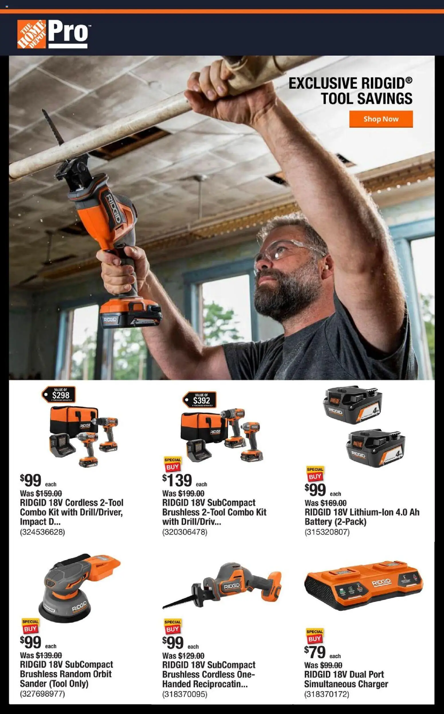 Ad Preview of Home Depot Shop Pro Ad - PA from 12/08/2025