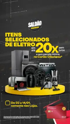 Pré-Visualização do folheto "Ofertas Saldão" da loja Gbarbosa válido a partir de 02/01/2026