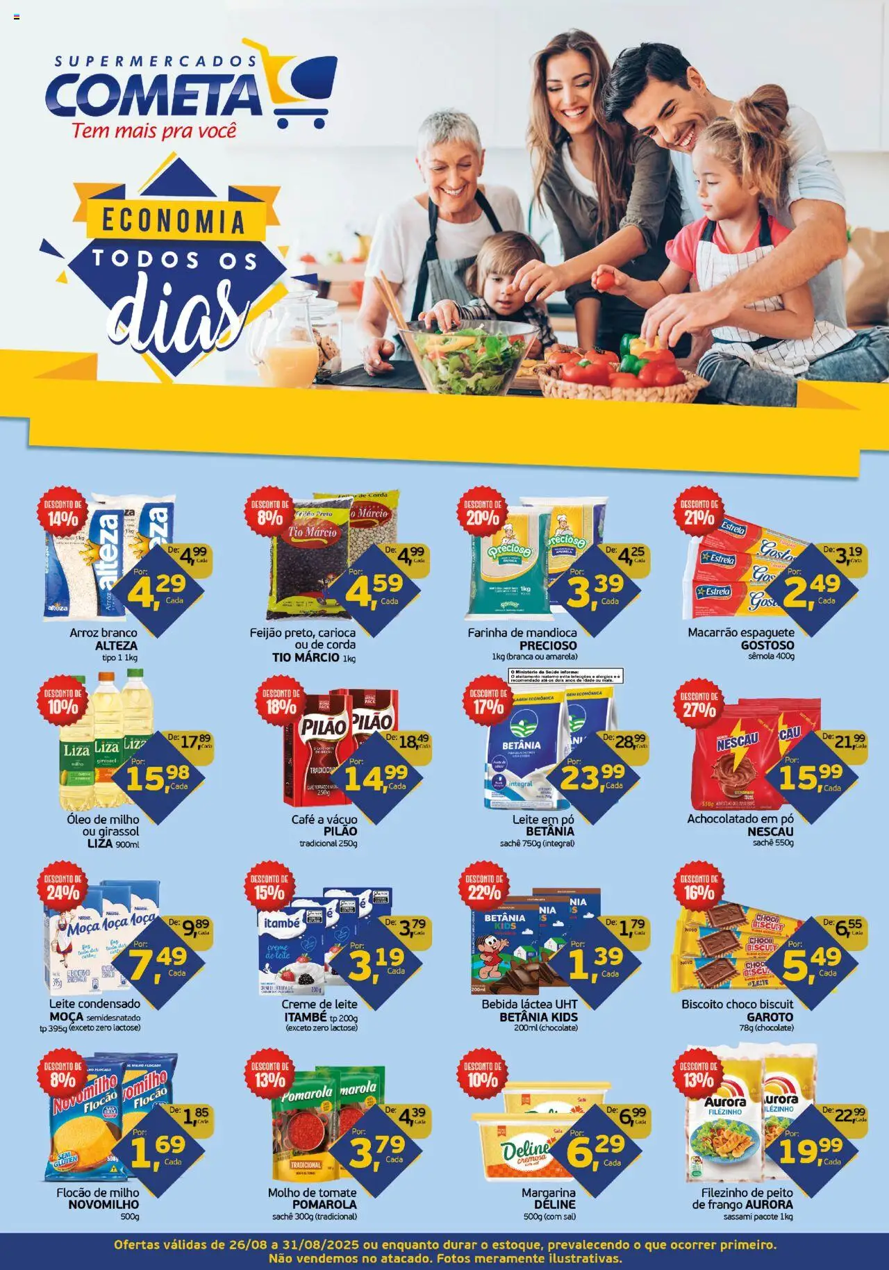 Cometa Supermercados folheto "Ofertas Dezenal" válido a partir de 26/08/2025 - número de página 1