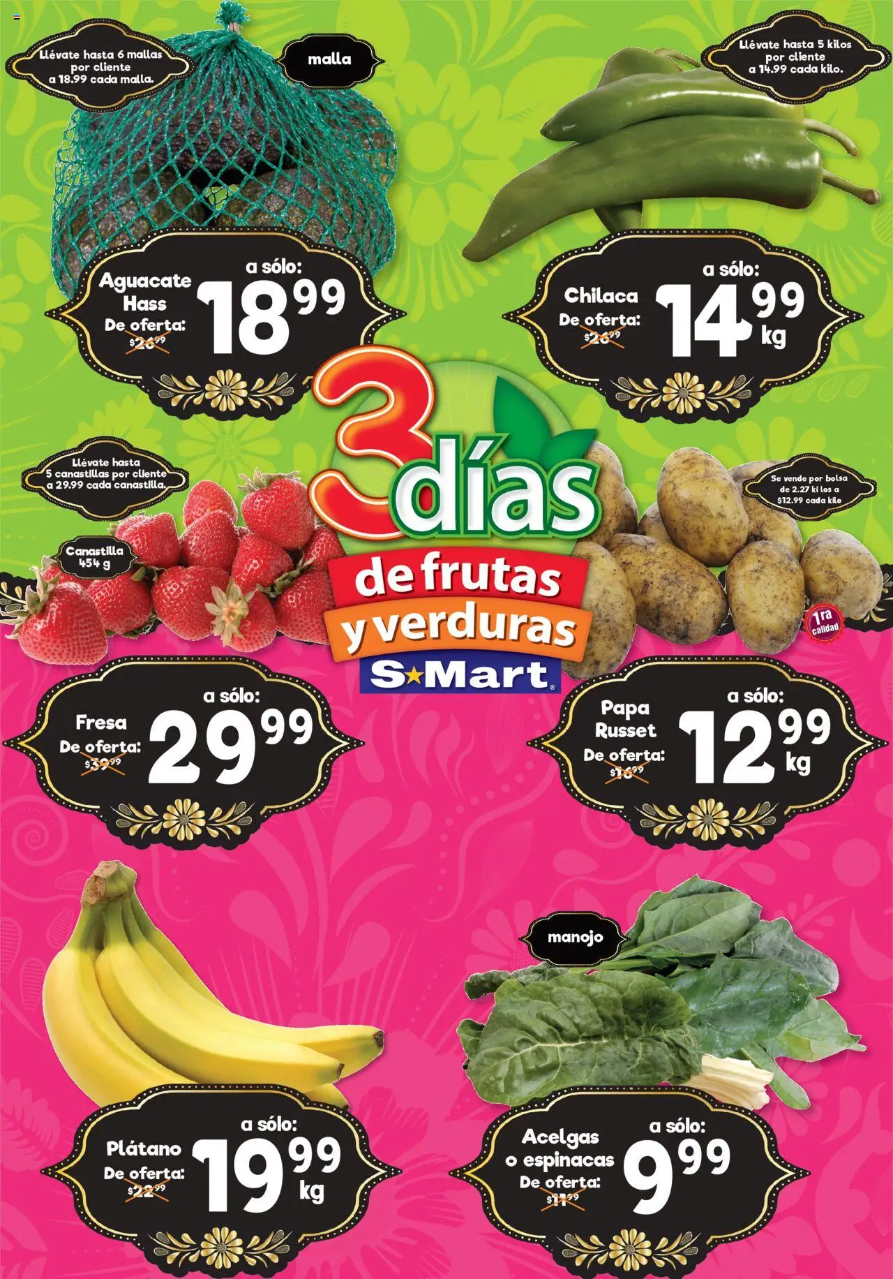 Folleto - Chihuahua S-Mart y sus promociones válidas desde el 19/08/2025 - Número de página 1