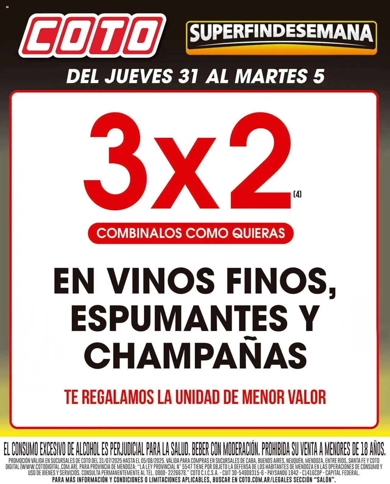 Coto Vinos del 31/07/2025 >> Catálogo
