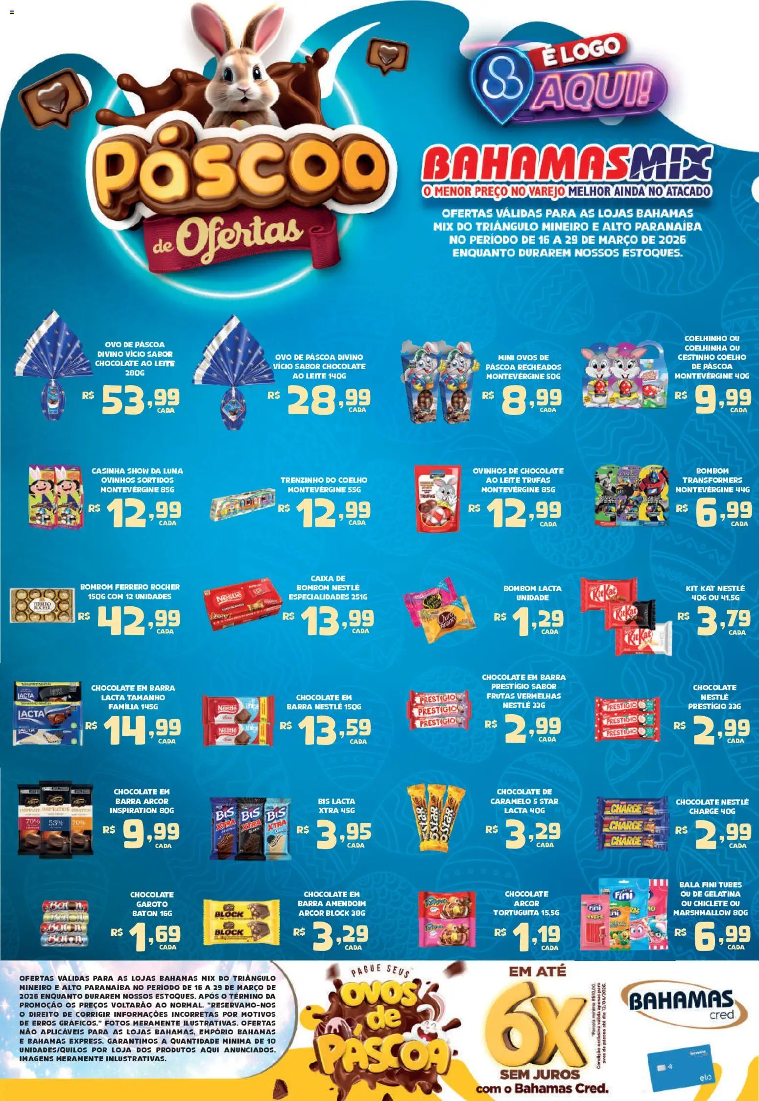 Pré-Visualização do folheto "Bahamas Mix ofertas Páscoa" da loja Bahamas Mix válido a partir de 16/03/2026