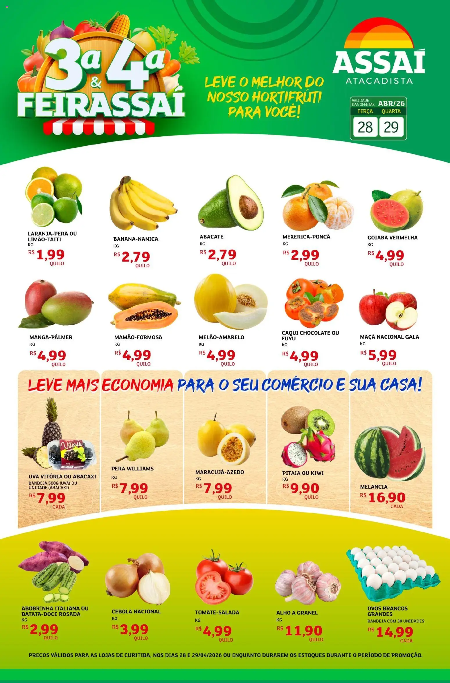 Pré-Visualização do folheto "Assaí Atacadista ofertas - PR" da loja Assaí Atacadista válido a partir de 28/04/2026