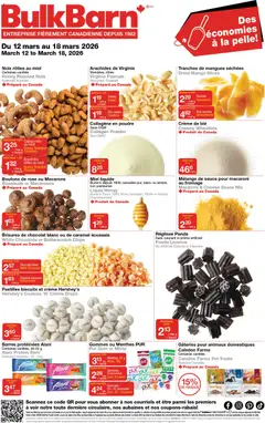 Un aperçu du dépliant Bulk Barn weekly flyer / circulaire du magasin Bulk Barn est valide à partir 12 mars 2026
