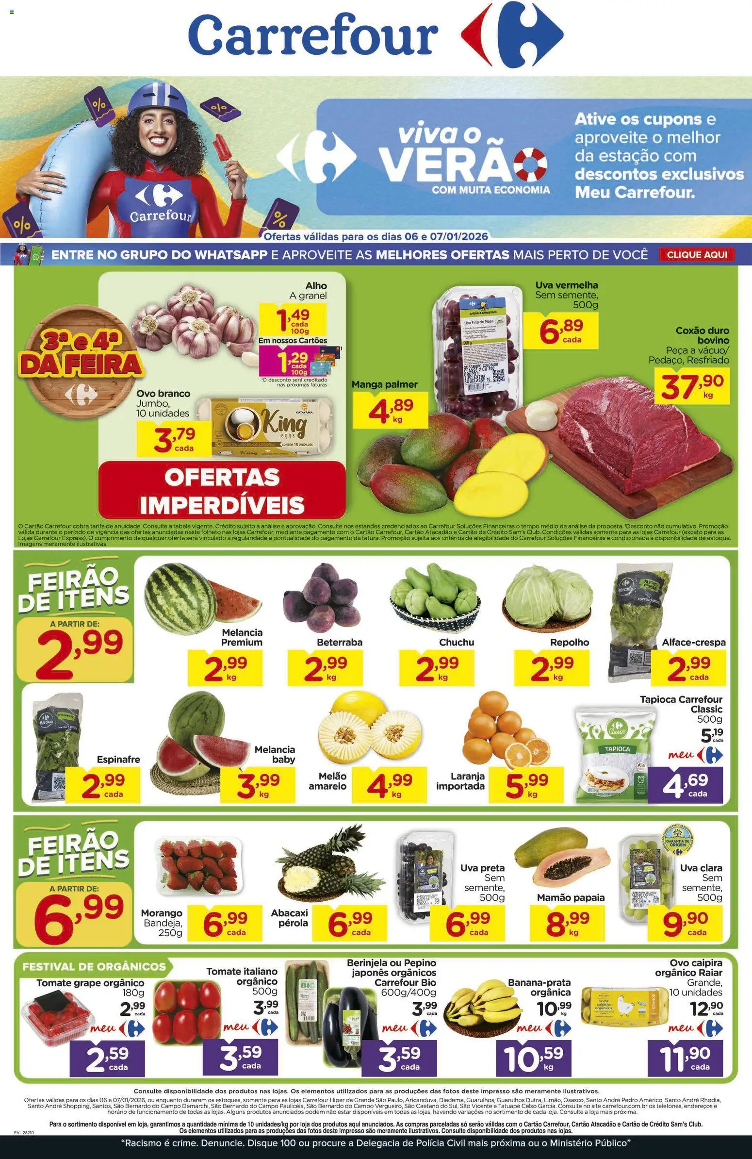 Pré-Visualização do folheto "Ofertas Feira" da loja Carrefour válido a partir de 06/01/2026