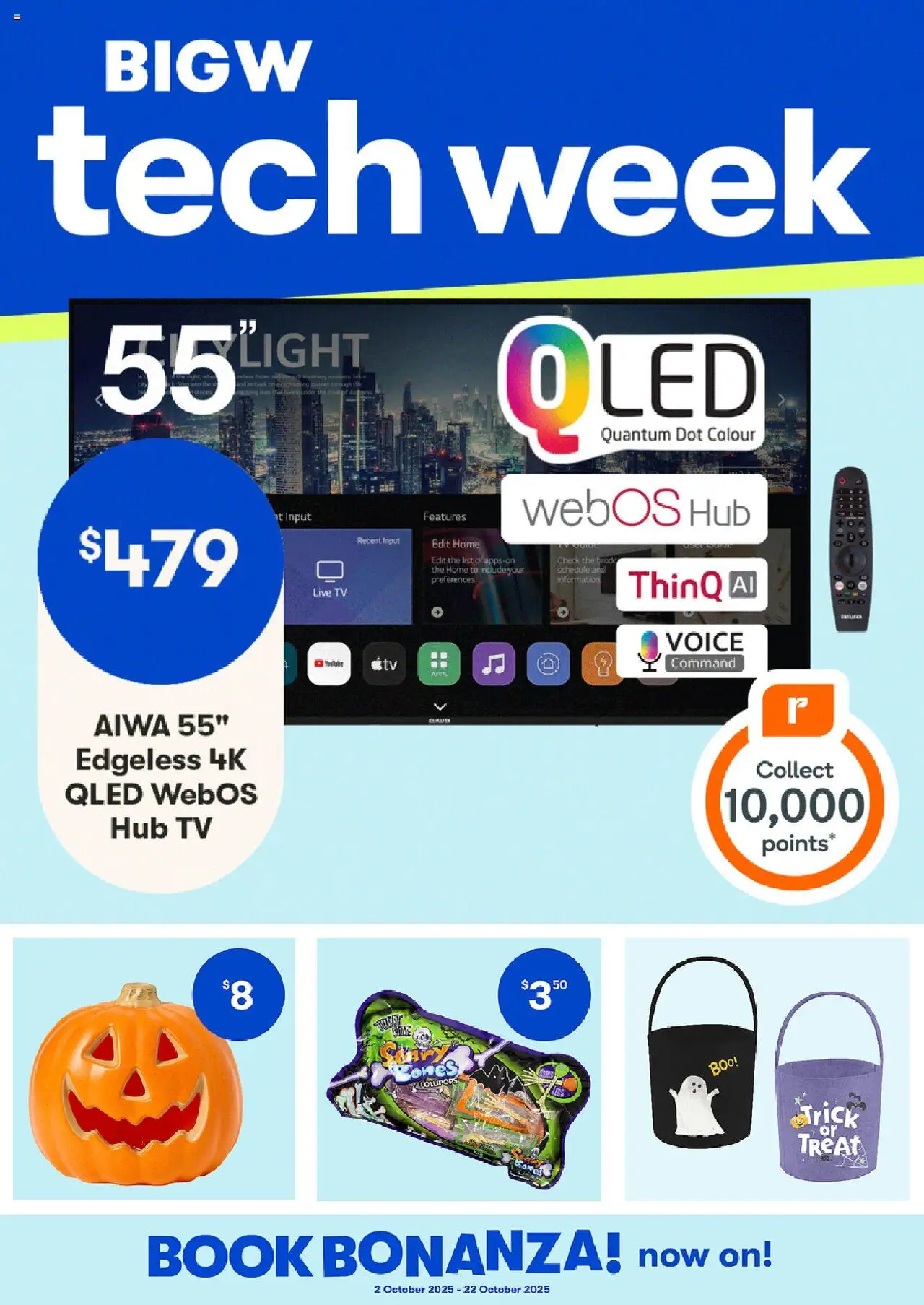 Preview of catalogue Big W Catalogue from shop Big W valid 03/10/2025 - Light, Tv, Lollipops