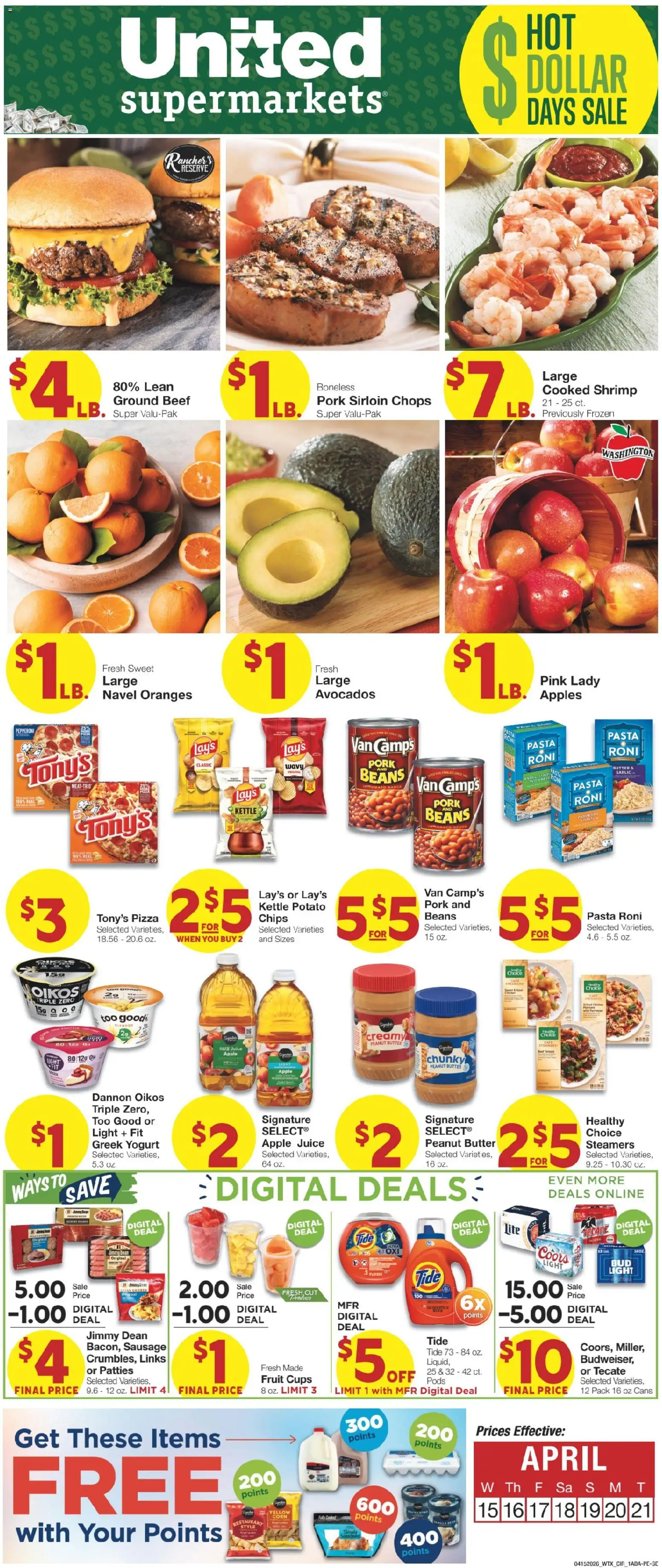Ad Preview of United Supermarkets United Supermarkets Weekly Ad from 04/15/2026