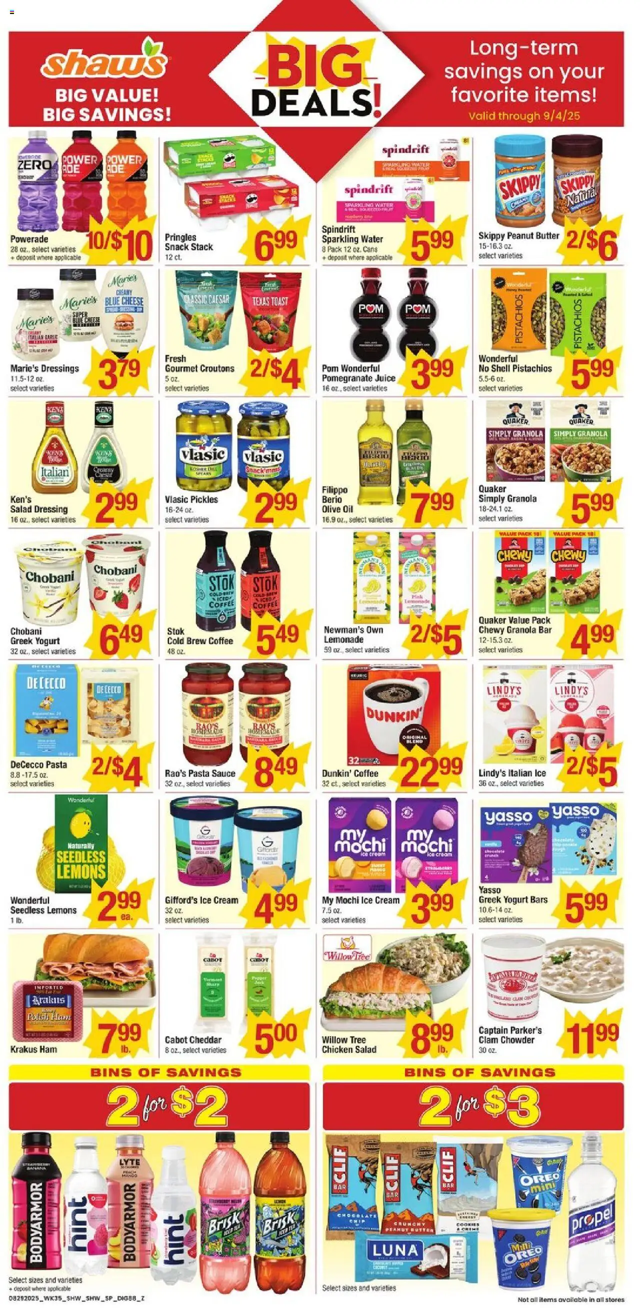 Star Market Additional Savings from 08/29/2025 - Flyer - Page number 1 - Chocolate, Ice, Salad, Pomegranate, Mochi, Yogurt, Cream, Sauce